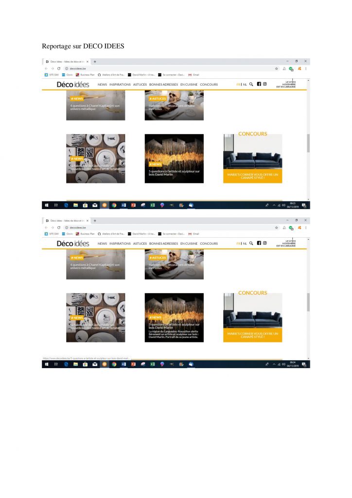 presse dav sculpteur